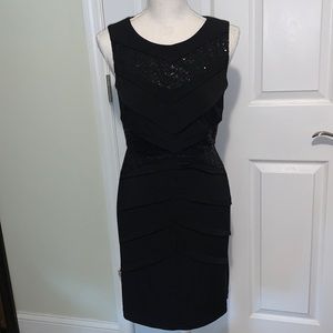 Black sequin dress